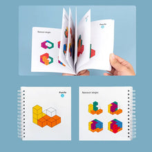 Load image into Gallery viewer, 3D Soma Cube Puzzle for Adults and Kids with 60 Puzzle Questions Brain Teaser Wooden Block