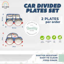 Load image into Gallery viewer, 2 Car Shaped Plates Set