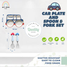 Load image into Gallery viewer, Car Shaped Plate, Spoon & Fork Set