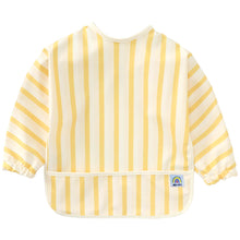 Load image into Gallery viewer, ARI MES waterproof baby bib Yellow Stripes
