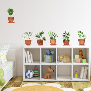 Potted Plants Mural Stickers
