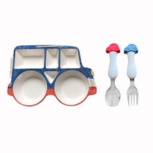 Load image into Gallery viewer, Car Shaped Plate, Spoon &amp; Fork Set
